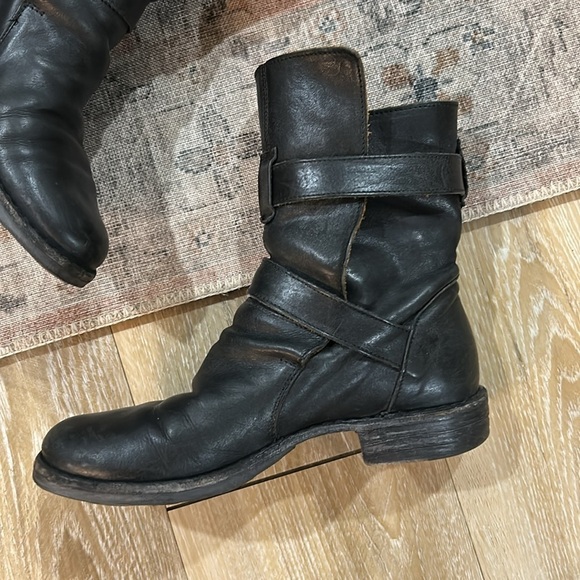 Fiorentini + Baker Eternity 713 Black Leather Biker Moto Boots - Picture 10 of 16